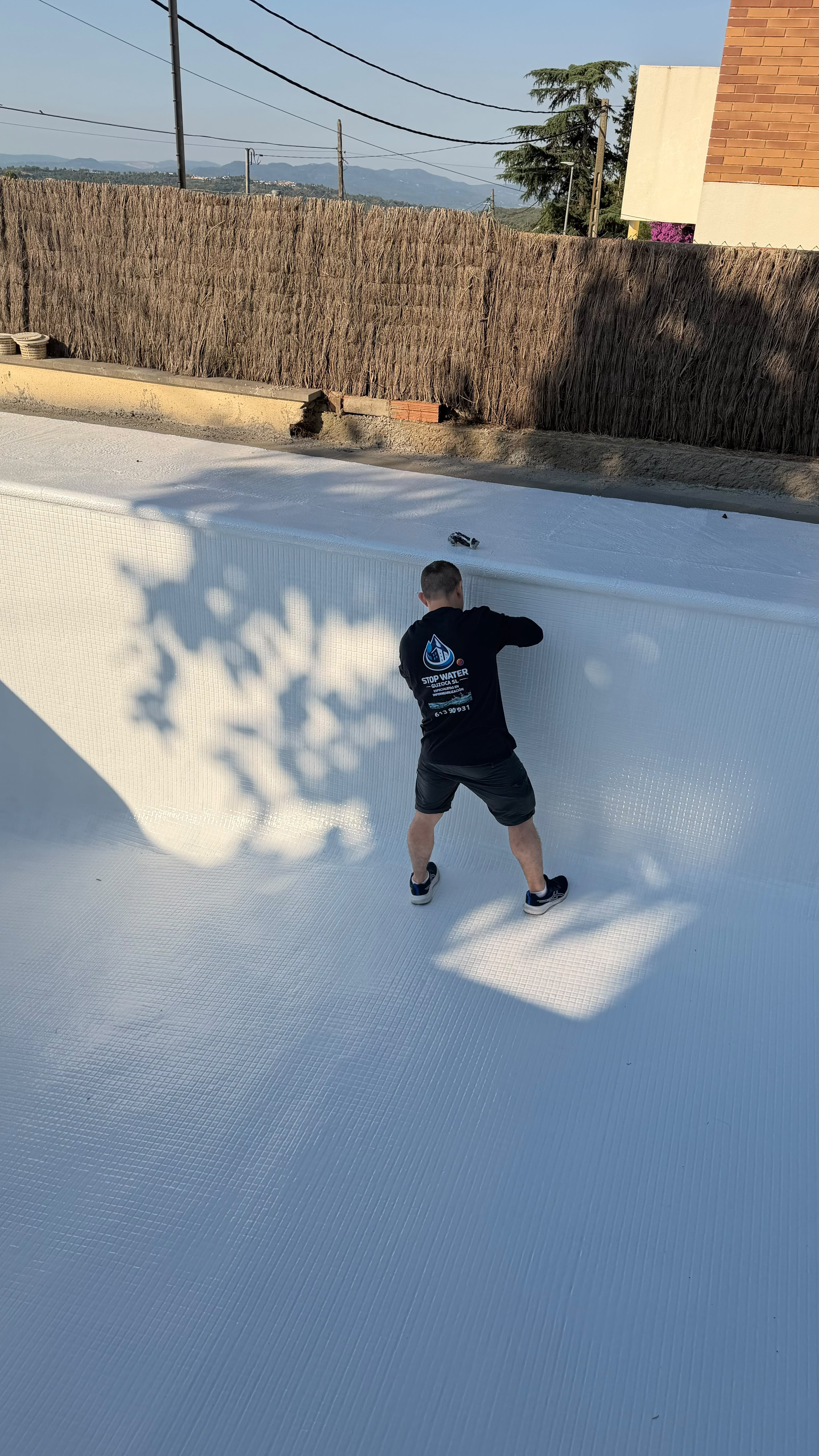Proceso de trabajo: Rehabilitación e impermeabilización de piscina — Barcelona