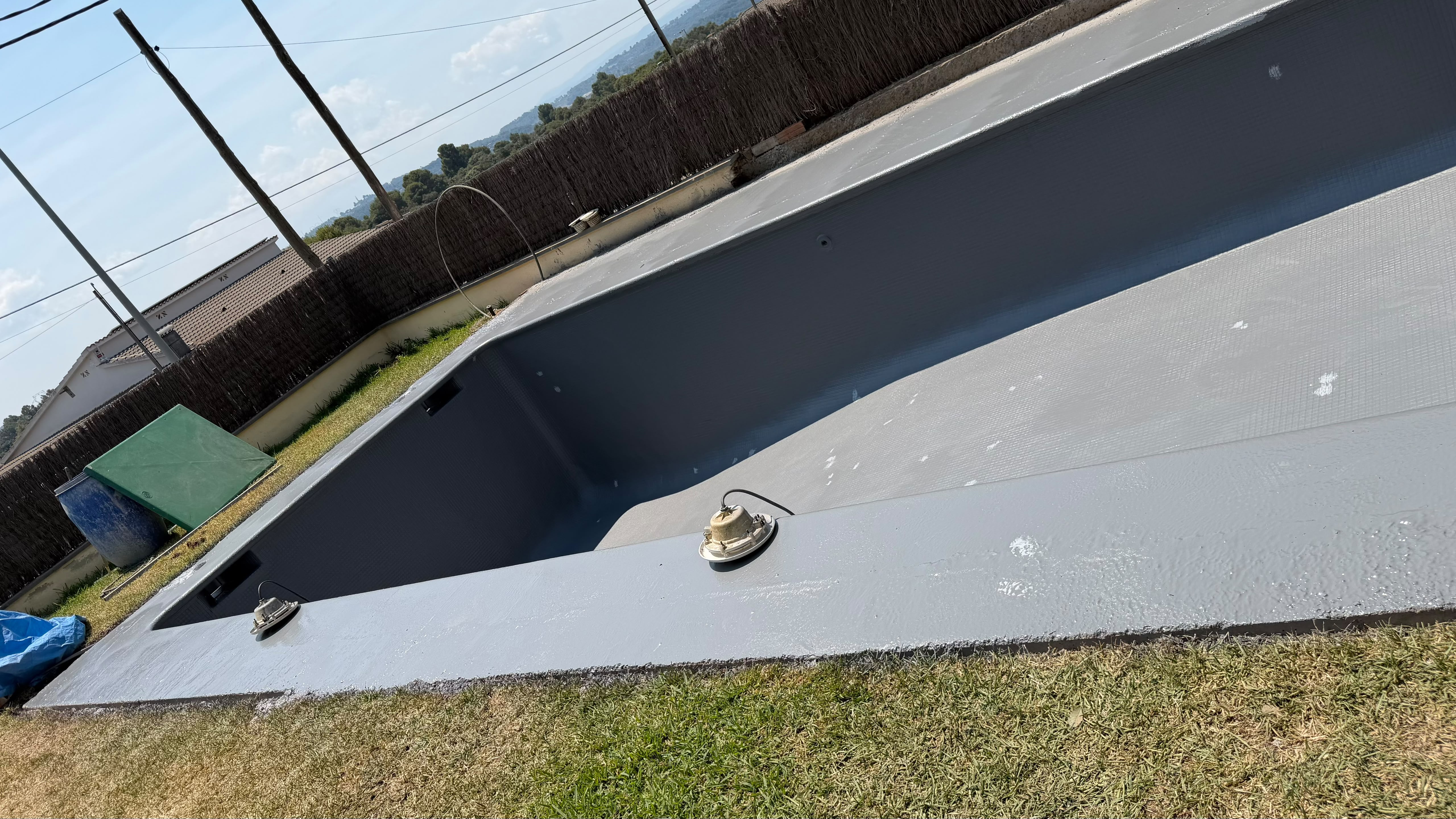 Proceso de trabajo: Rehabilitación e impermeabilización de piscina — Barcelona